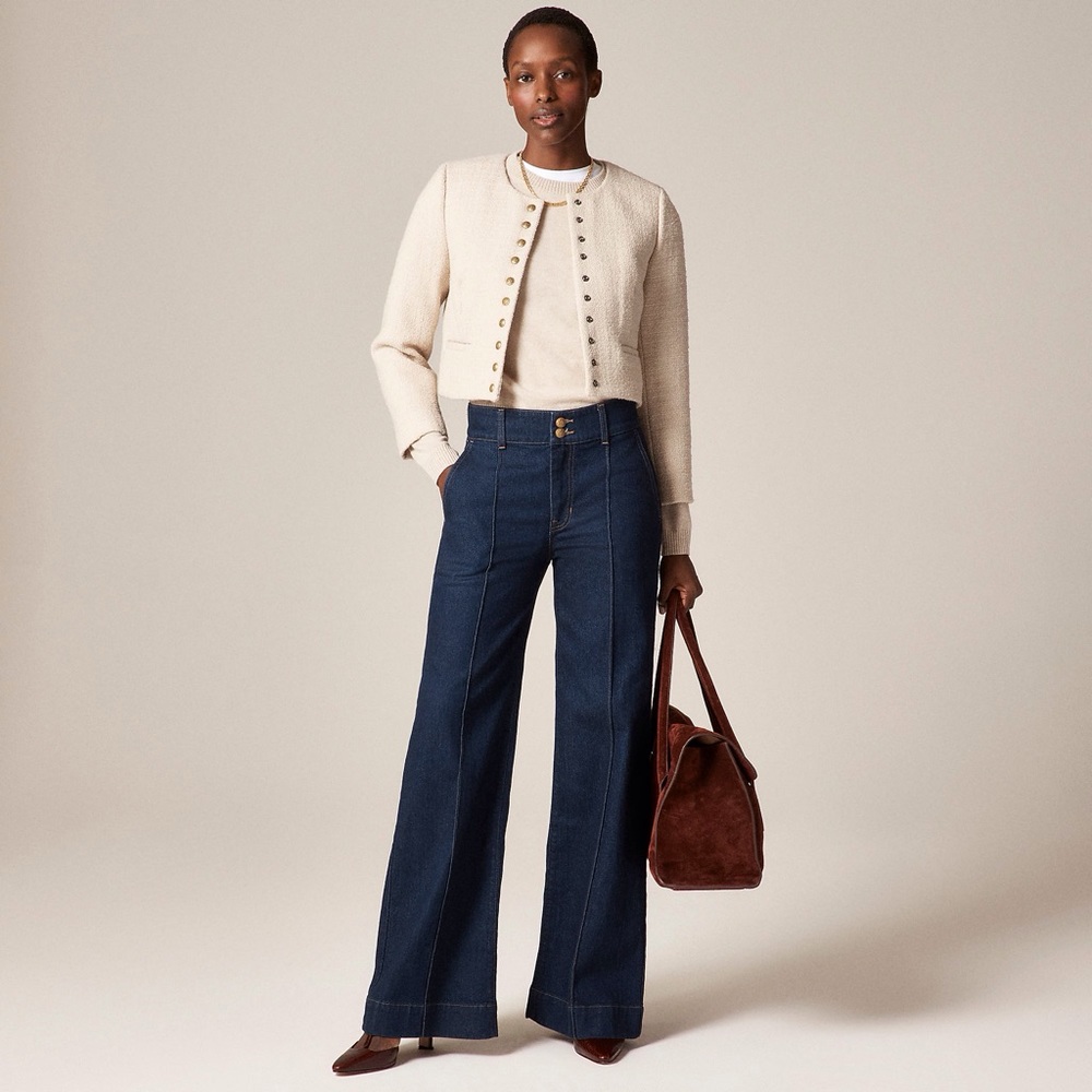 J. Crew Bridgette Lady Jacket in Tweed in Natural